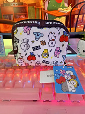 BT21 Universtar All Over Print Coin Purse Zip Pouch Mini Bag BTS Kawaii 4.7