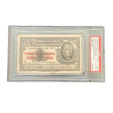 1936 Democratic National Convention Franklin Field Ticket FDR Roosevelt PSA picture