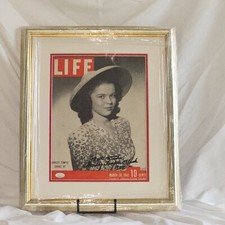 Shirley Tempe Black Signed Autographed Life Magazine  1942 JSA Certified RARE picture