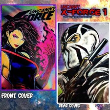 uncanny x-force 1 BossKong Original Art Sketch Cover 1/1 psylocke / fantomex picture