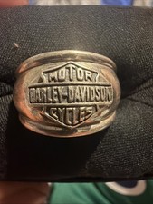 Harley Davidson 925 Sterling Silver Ring w/ Box Insert  picture