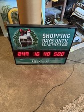 Guinness Time St Patrick’s Day Countdown Clock Beer Breweriana 2004 Bar Decor picture
