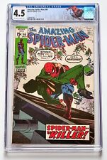AMAZING SPIDER-MAN #90 CGC 4.5 1970 MARVEL OW/WHITE PAGES DEATH CAPTAIN STACY picture