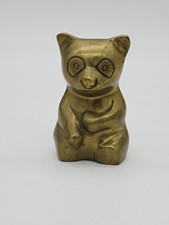 Brass Panda Bear -Vintage Large - Made In Korea - 5