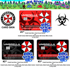Evil Resident Umbrella Corp Credit Card Skin Cover SMART ATM Sticker Wrap picture
