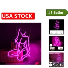 Chic Pink LED Neon Sign - 'Sexy Lady' for Bars, Parties, and Bedrooms picture