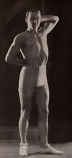 RUDOLPH VALENTINO - Swimsuit & Muscles - Film Actor - 3.5 x 7 in Reprint picture