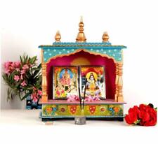 Wooden Hand Painted Hindu Mandapam Mandir Temple Pooja Home Office Pray Decor picture