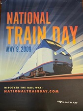 Amtrak 2009 National Train Day poster 18x24 picture