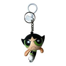 Vintage 2000 Powerpuff Girls Buttercup Keychain Cartoon Network picture