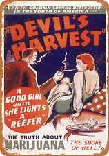 Metal Sign - 1942 Marijuana Devil's Harvest - Vintage Look Reproduction picture