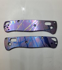 splash Anodized Genuine Titanium benchmade 535 bugout scales picture