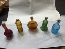 Vintage Wheaton Mini Bottles Multi-Color Lot of 5 picture