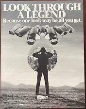 1985 Nikon Vintage Print Ad Look Through A Legend Retro Binocular Advertisement picture