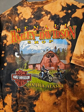 2004 Harley-Davidson DENALI WASILLA AK Mens LARGE Tye Dye Authentic Vintage picture