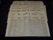 1856 THE ATLAS & ARGUS NEWSPAPERS LOT OF 9 - ALBANY, NEW YORK - NP 3877M picture