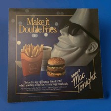 1987 vintage McDonald's Mac Tonight Translite sign 