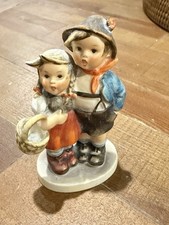 Vintage Goebel Hummel Figurine Boy & Girl w/ Basket 94/1 “Surprise