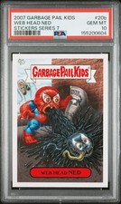 2007 Garbage Pail Kids All-New Series 7 ANS7 WEB HEAD NED 20b PSA 10 Spider-Man picture
