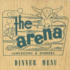 1950s The Arena Restaurant Menu Heister State College Phillipsburg Pennsylvania picture