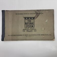 Vintage 1930's record of collection accounts (?) National System Of Adjustment picture