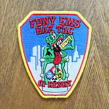 *RARE* FDNY EMS HAZ-TAC 01 HENRY PATCH picture