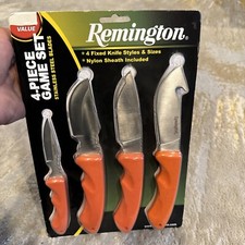 Remington 4-Piece Game Skinner Knife Set Skinner, caper, Drop Point, New picture