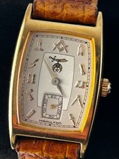 VINTAGE HAMILTON 6172 MASONIC/SHRINER WATCH- REGISTERED EDITION #18 OF 500 picture