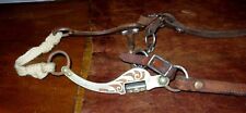 Vintage Antique Western Horse Bit-Stamped Classic Equine-Gist Desion-Headstall picture