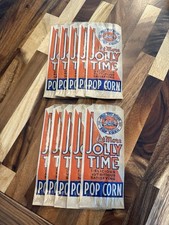 Jolly Time Popcorn 1930's illustrated mint unused wax bags-Set Of 10 picture