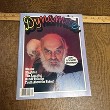 Vintage 1981 Dynamite Magazine #90 Amazing Randi Magician with rock poster picture