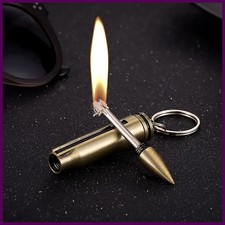 Hot Selling Metal Small Match Used 10000 Times Lighter Multifunctional Keychain picture
