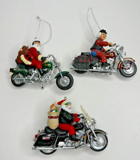 Harley Davidson Motorcycles christmas ornaments set of 3 Hanging Lot picture