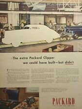 Packard Clipper Customer Care Pre-War Owners Split Window Vintage Print Ad 1946 picture