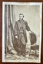 Rare Civil War CDV General Ulysses S GRANT Philadelphia Photographer 1860s Photo picture