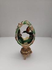 The Franklin Mint House of Faberge Jewels in the Garden Hummingbird Egg RVW3969 picture