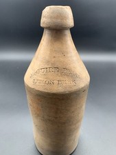 RARE 19th C McGuire Bros LEMON BEER Stoneware Bottle Antique Possibly Unique picture