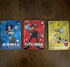 Wendy's Sonic 35th Anniversary 3-Card Lot 01/35 03/35 05/35 - IMPERFECT - PLAY picture