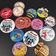 Vintage Pin Lot Sacramento Jazz Jubilee 1990s 2000s vintage pins Jazz  picture