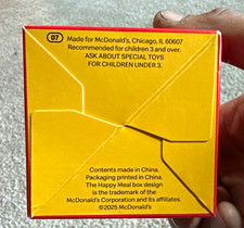 McDonald’s Happy Meal Advertising Box Red/Yellow Original 2025 Fast Food picture