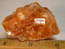 57g 2.1x1.4x 1.1inch SUNSTONE ROUGH ORANGE ZHEJIANG CHINA #175 picture