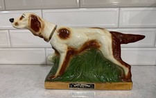 **VINTAGE** Ezra Brooks Hunting Dog Whiskey Decanter Heritage 1974 - NEAR MINT picture