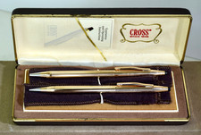 Vintage Cross Classic Century 14K Gold Filled Pen Pencil Set in Box USA picture