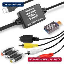 VHS to Digital Converter,USB-A/USB-C Video 1080P Capture Card,RCA/AV to USB2.0 A picture