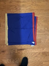 Lot/10 Pier 1 Imports Blue Red Gold Napkins 20x20 Color Block Cloth Buffet picture