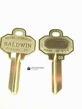 2 Brand New BALDWIN 5 PIN KEY BLANKS Model Number BAL8335152 (2 KEYS TOTAL) picture