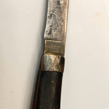Vintage APPROVED U.S. 1944-79c Slipjoint Pocket Knife Clip Point Wood Handle picture