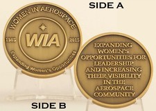 Women In Aerospace WIA 30th Anniversary 1985-2015 Challenge Coin  4#G picture
