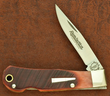 REMINGTON UMC USA BABY BULLET TRAPPER KNIFE LOCKBACK SAWCUT RED BONE 2014 (33066 picture