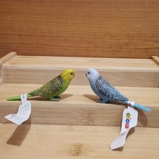 Budgerigar Budgie Parakeet Pair Bird Toy Model Figures Cake Toppers by Mojo New picture